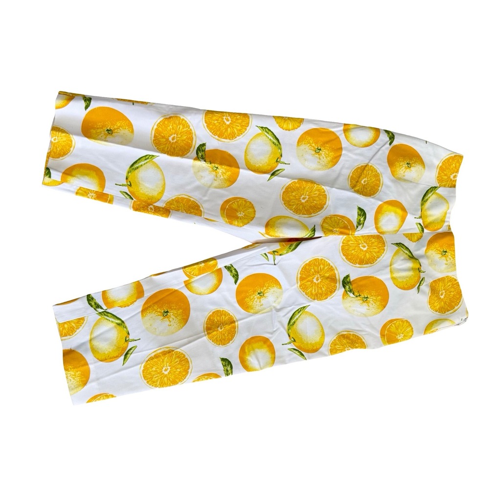 Kalie for Concept Clothing Lemon print  Crop Pants Women' size 8
